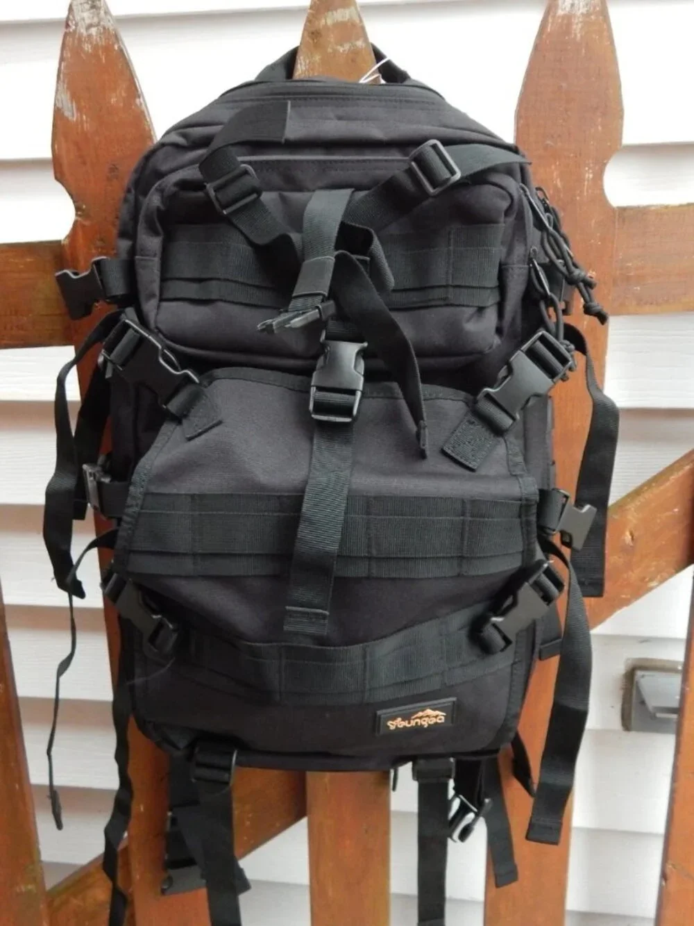YOUNGOA Motorcycle Gear Backpack 45L - BLACK Tactical Durable & Waterproof ****